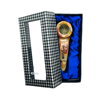 StoneAge | 4" Handmade Tobacco Smoking Pipe – Model: Curve, Includes Gift Box