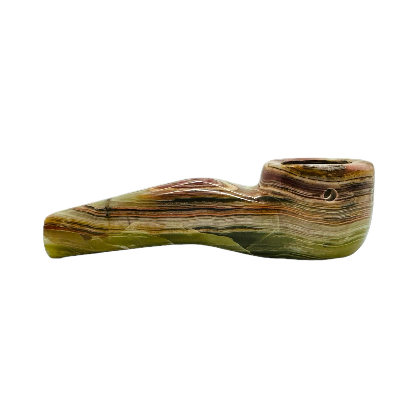 StoneAge | 4" Handmade Tobacco Smoking Pipe – Model: Curve, Includes Gift Box