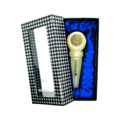 StoneAge | 4" Handmade Tobacco Smoking Pipe – Model: Ring, Includes Gift Box