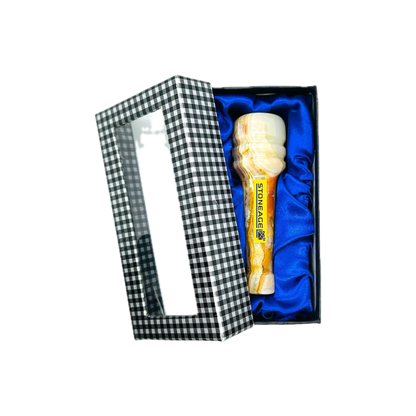 StoneAge | 4" Handmade Jumbo Tobacco Smoking Chillum, Includes Gift Box
