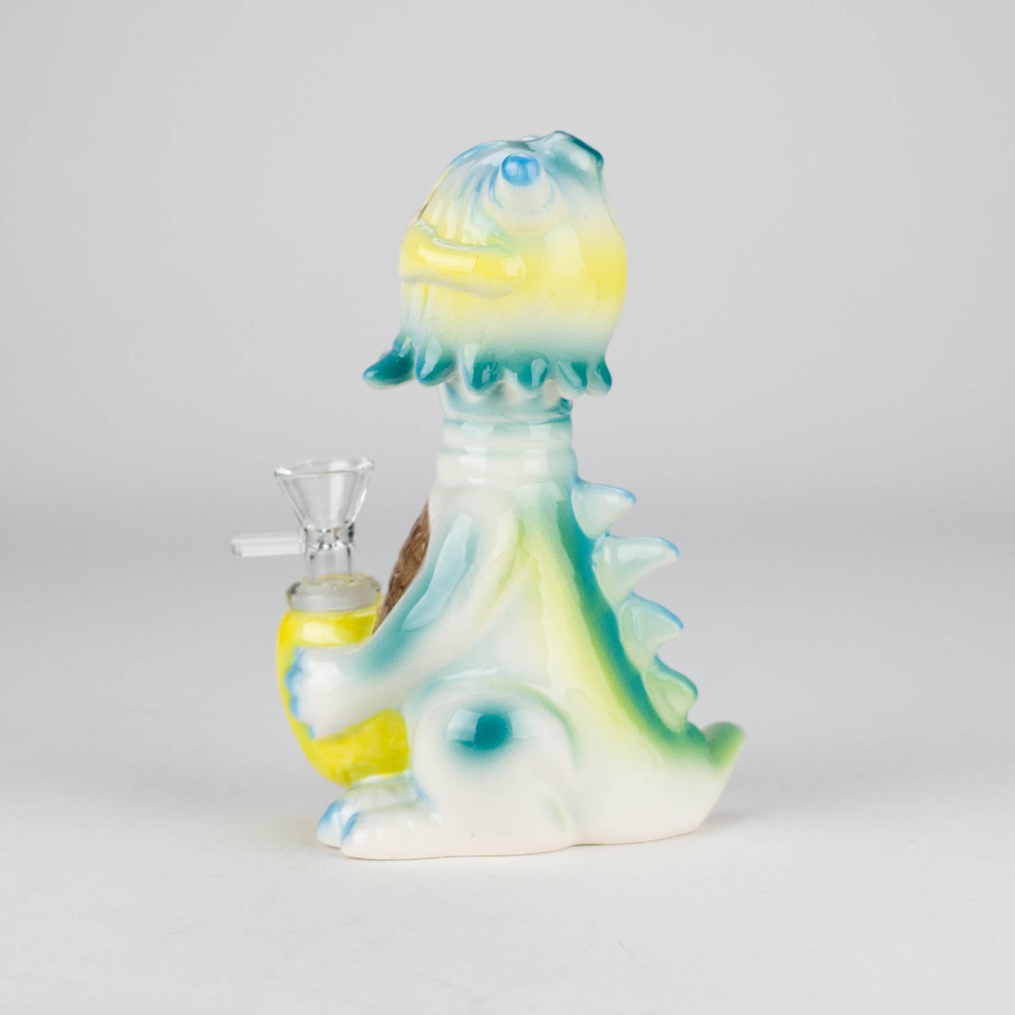 7″ Vintage Design Ceramic Bong – Unique Cyclops Monster Shape  [ES079WP]