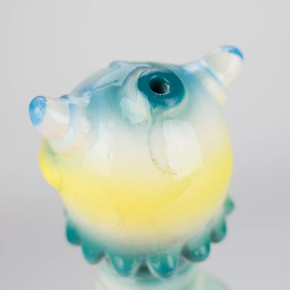 7″ Vintage Design Ceramic Bong – Unique Cyclops Monster Shape  [ES079WP]