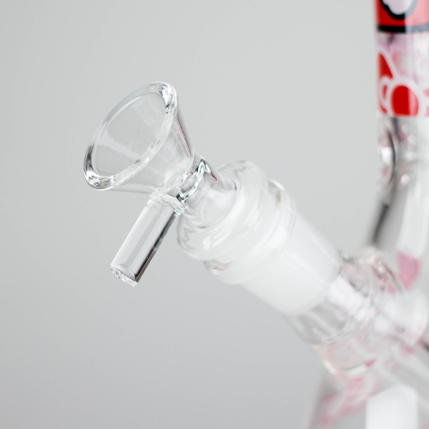 10" 5mm Glass Beaker Bong With Kitty Design