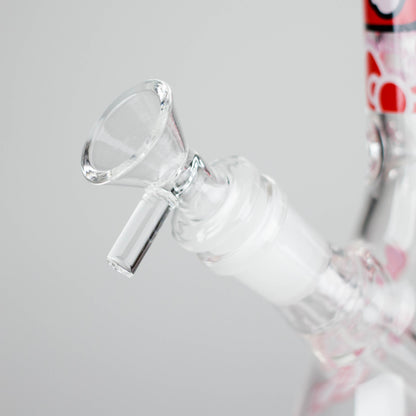 10" 5mm Glass Beaker Bong With Kitty Design