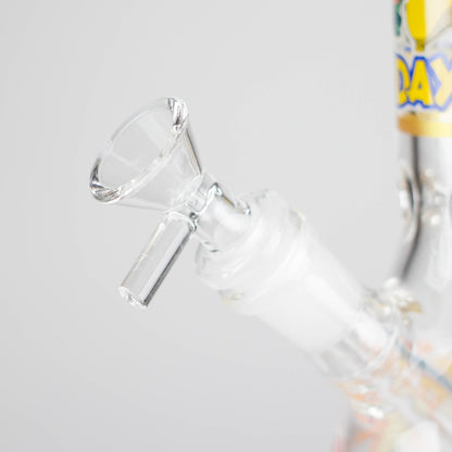 10" 5mm Glass Beaker Bong with Cartoon Design