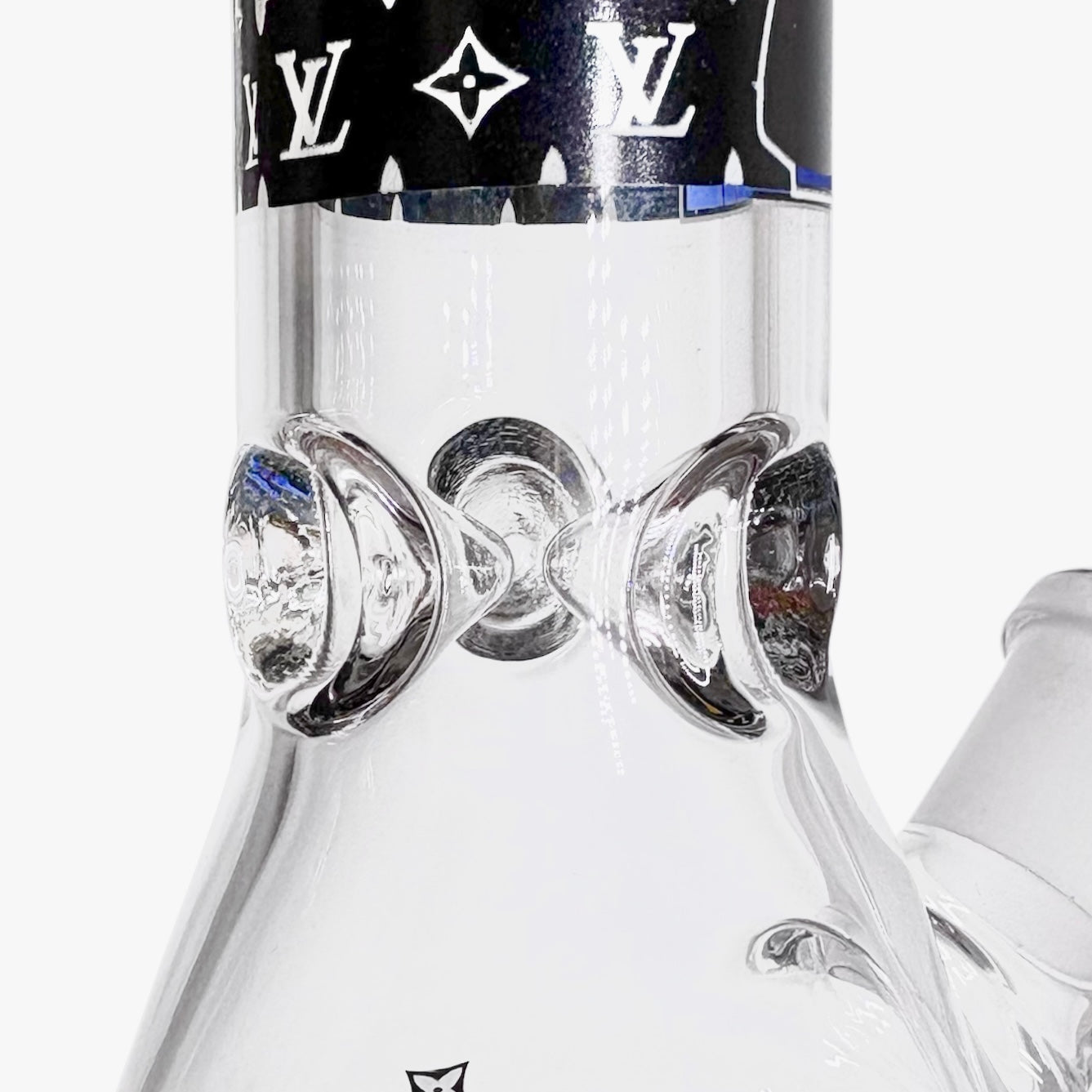 10" Cartoon Glow-in-the-Dark Glass Beaker Bong – 3-Piece Set