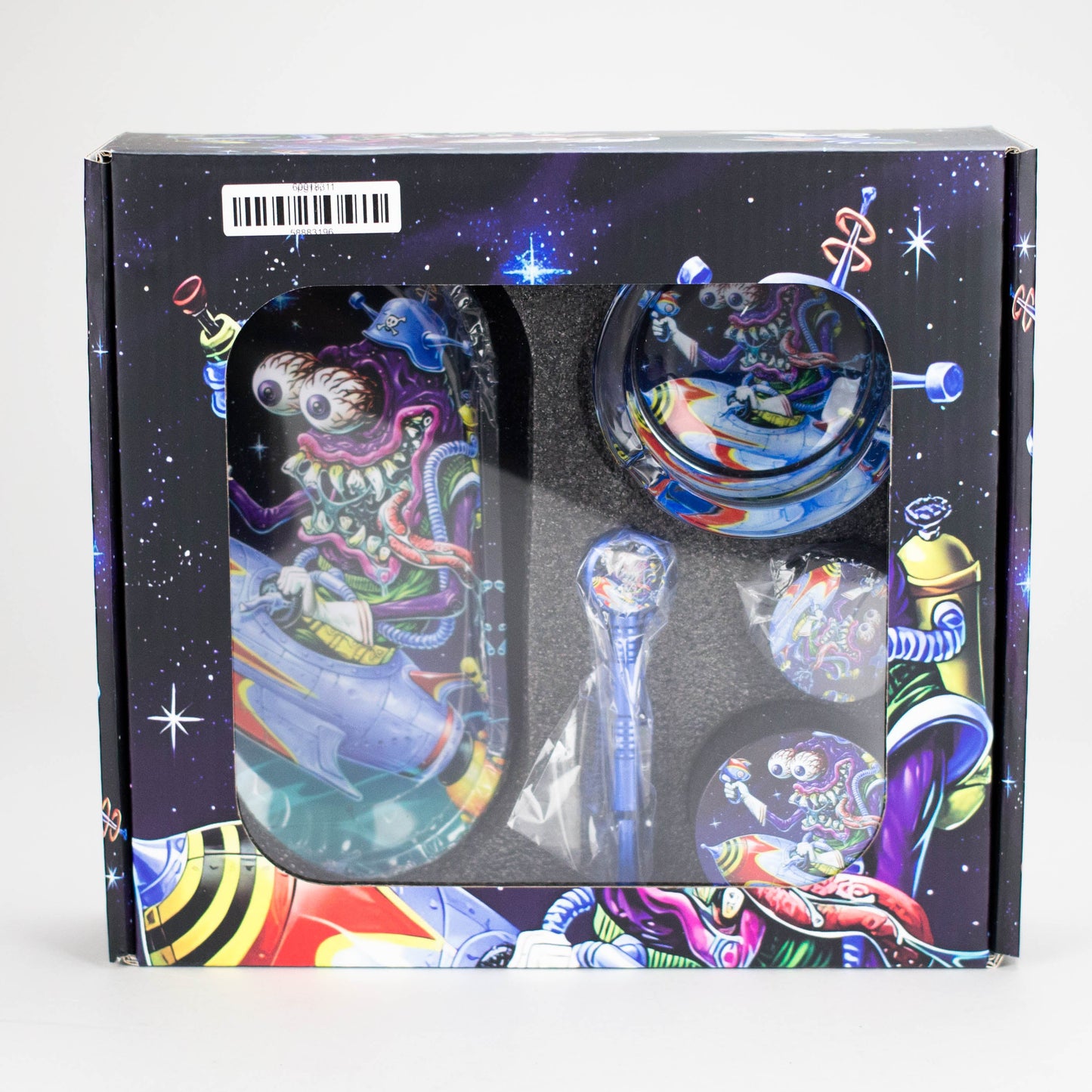 Metal Pipe Smoke Set – 5-in-1 Cartoon Design