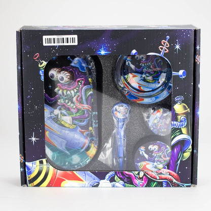 Metal Pipe Smoke Set – 5-in-1 Cartoon Design