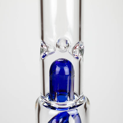 13" Color Accented Glass Water Bong with Coil Percolator & Splash Guard