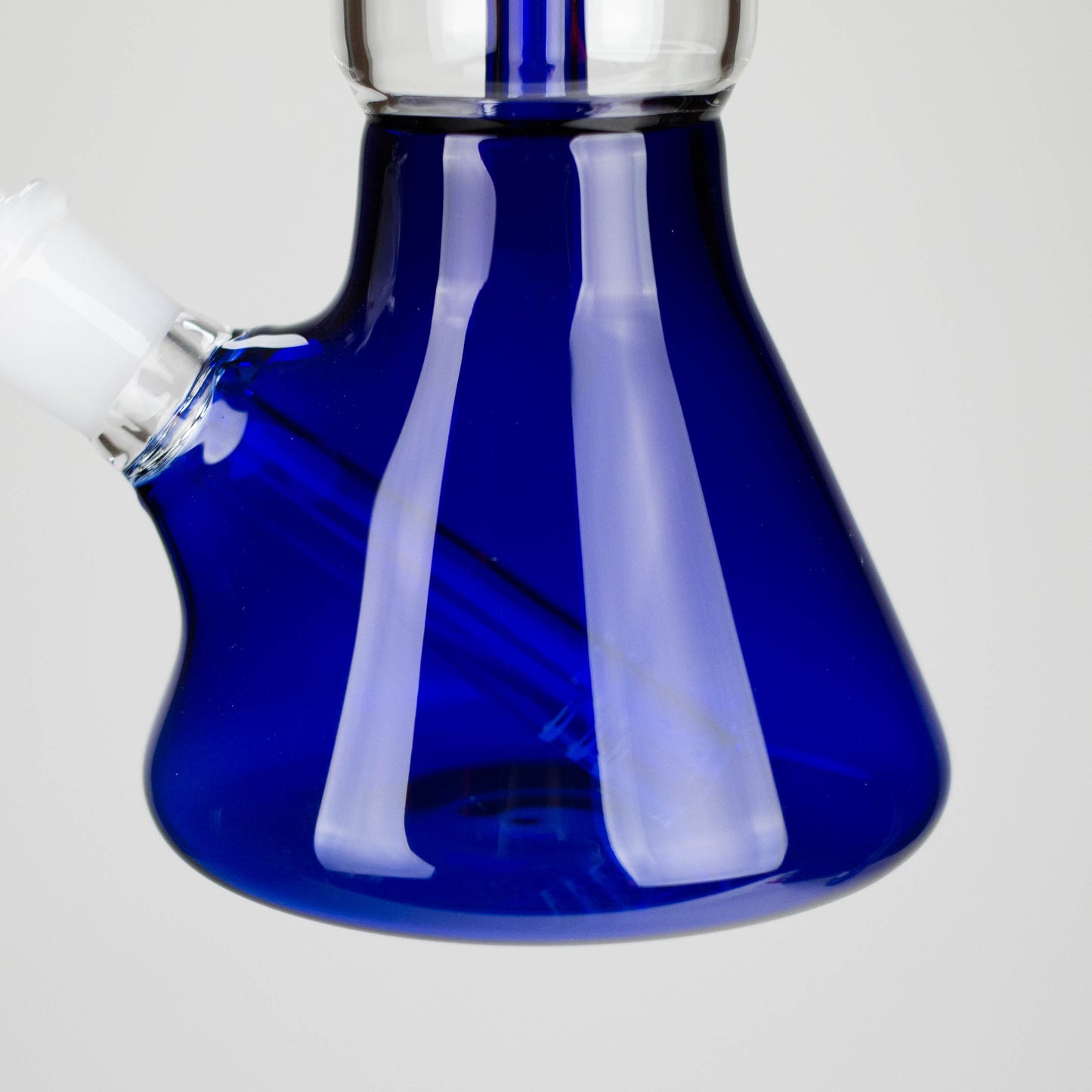 13" Color Accented Glass Water Bong with Coil Percolator & Splash Guard