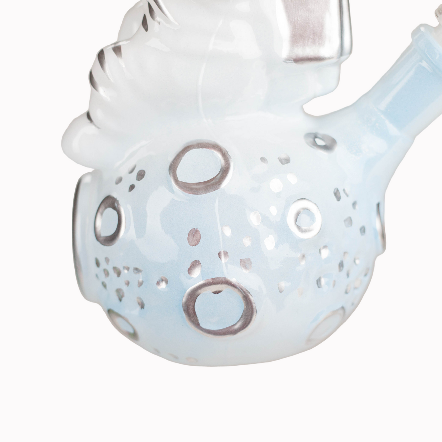 7" 3D Astronaut Glass Bong – Space Inspired Water Pipe