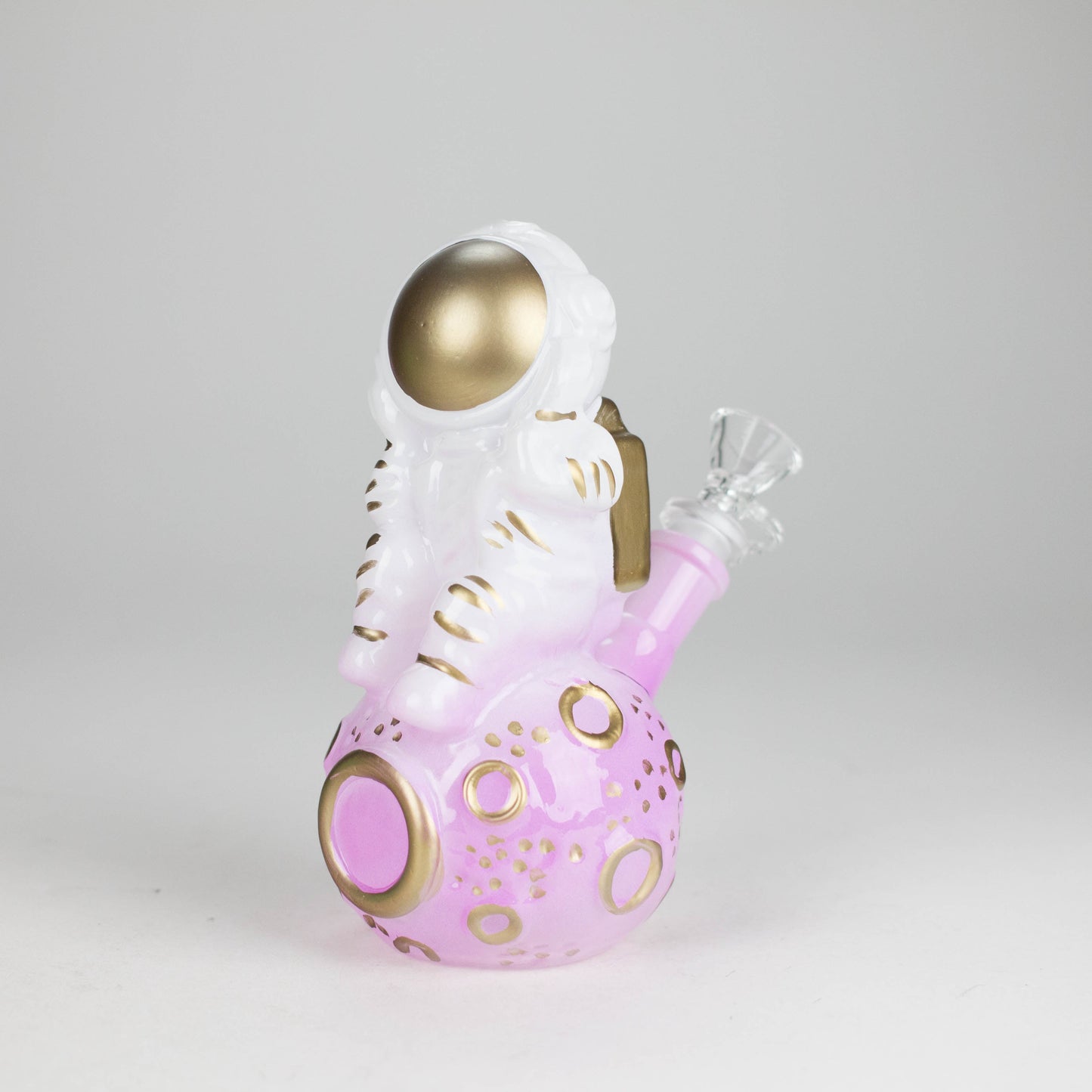 7" 3D Astronaut Glass Bong – Space Inspired Water Pipe