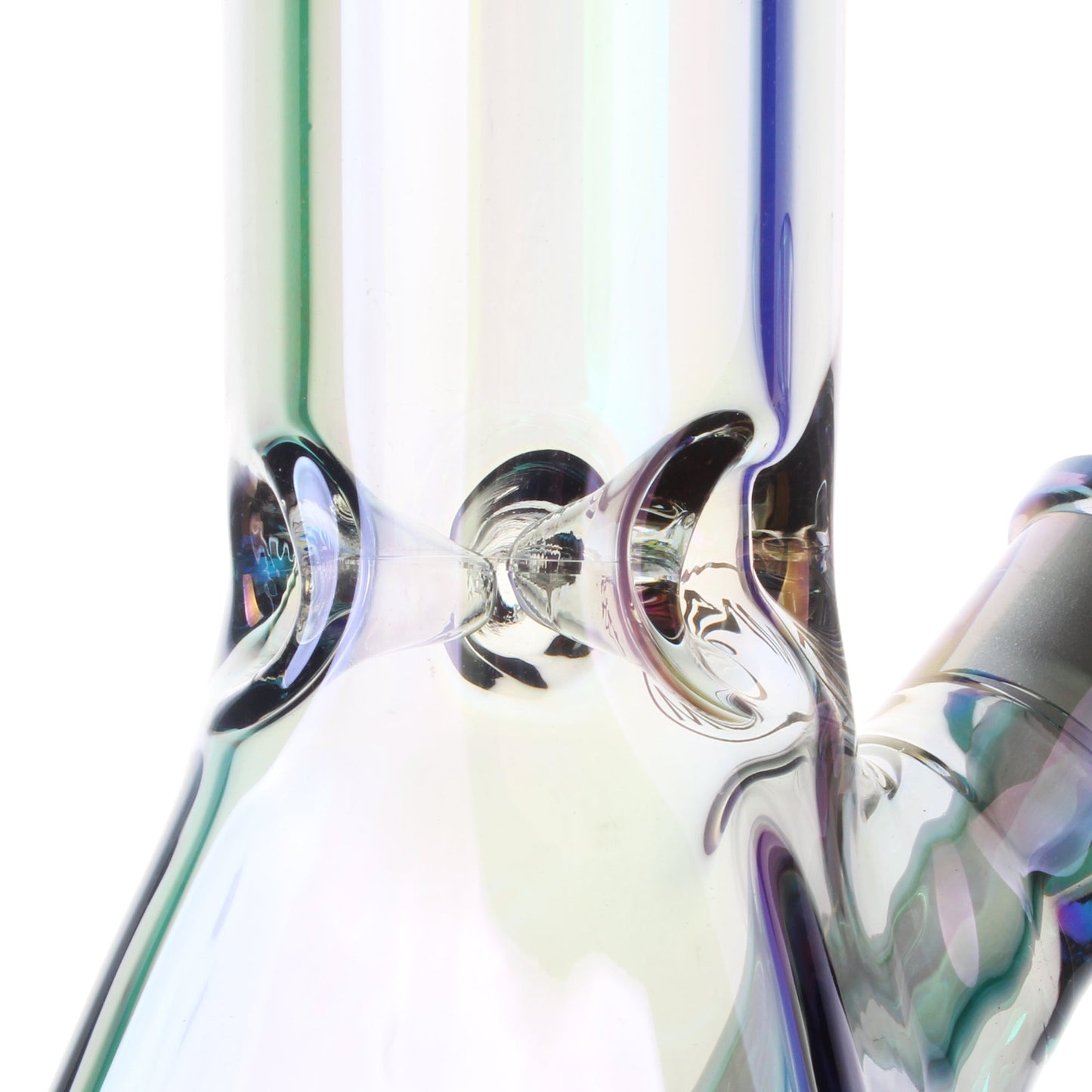 Fortune | Electroplated 14" 7mm Pyramid Base Glass Beaker Bong