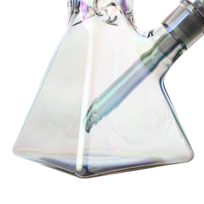 Fortune | Electroplated 14" 7mm Pyramid Base Glass Beaker Bong