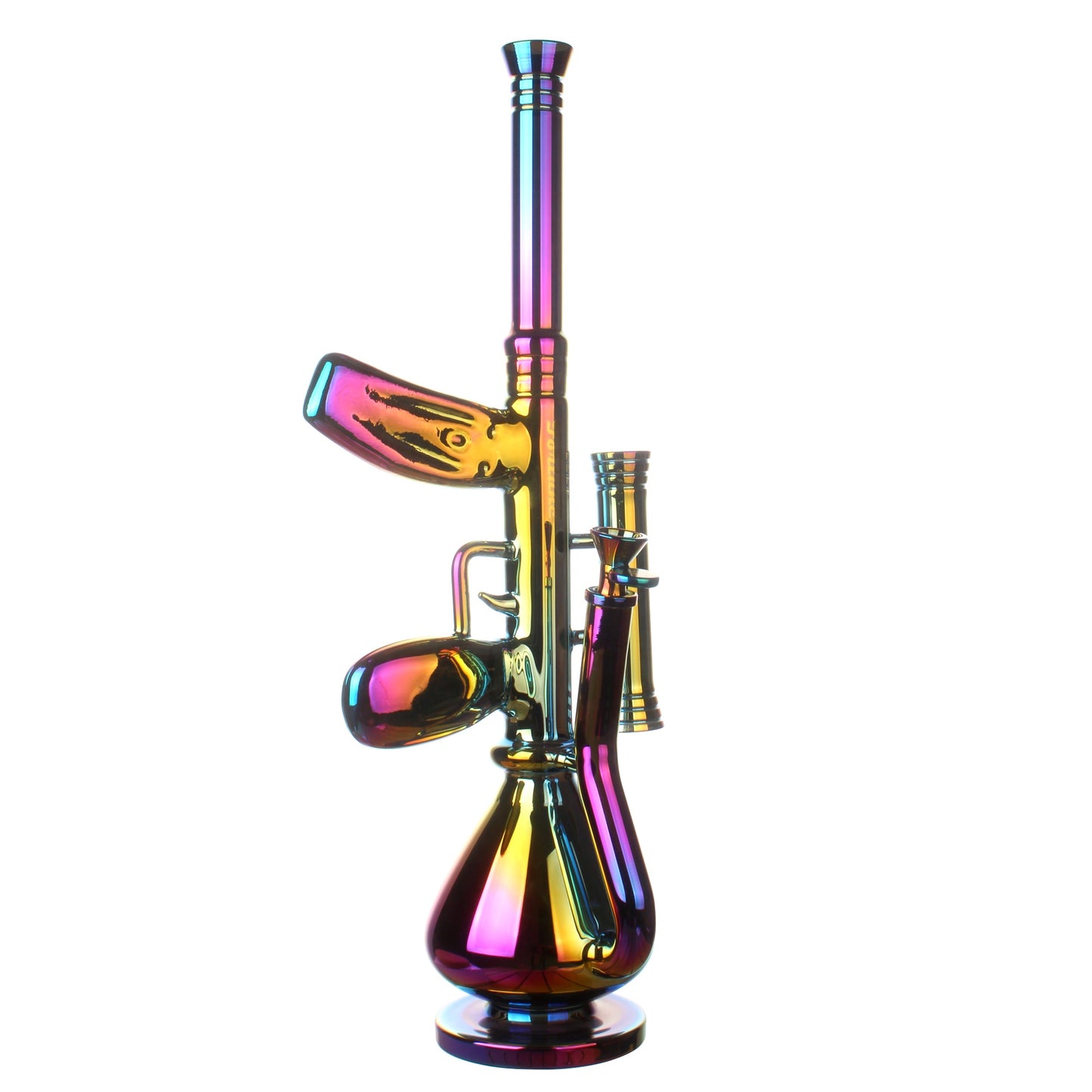 Fortune | 18" AK-47 Style Electroplated Glass Bong