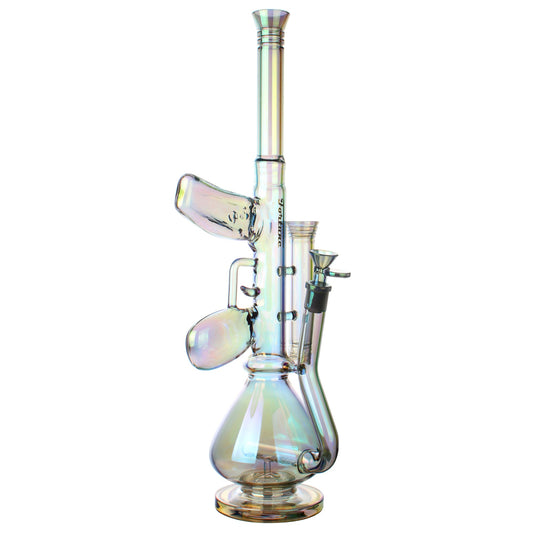 Fortune | 18" AK-47 Style Electroplated Glass Bong