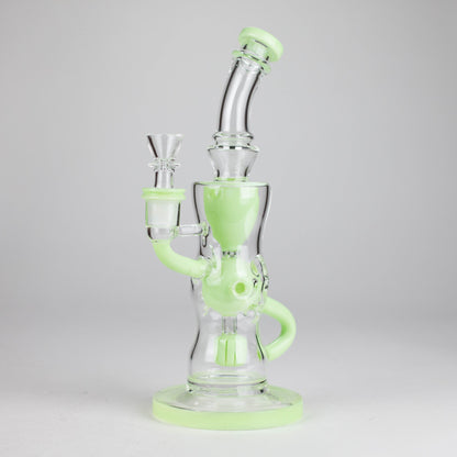 9" Fab Klein Recycler – Premium Glass Rig with Matrix Perc for Superior Filtration