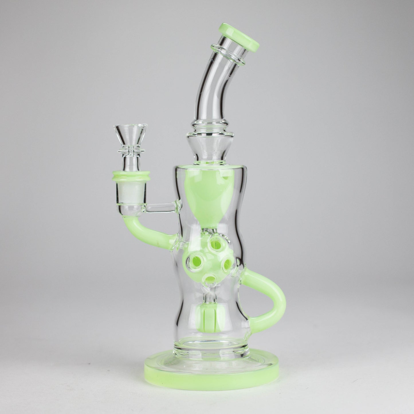 9" Fab Klein Recycler – Premium Glass Rig with Matrix Perc for Superior Filtration