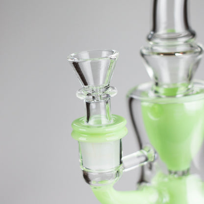 9" Fab Klein Recycler – Premium Glass Rig with Matrix Perc for Superior Filtration