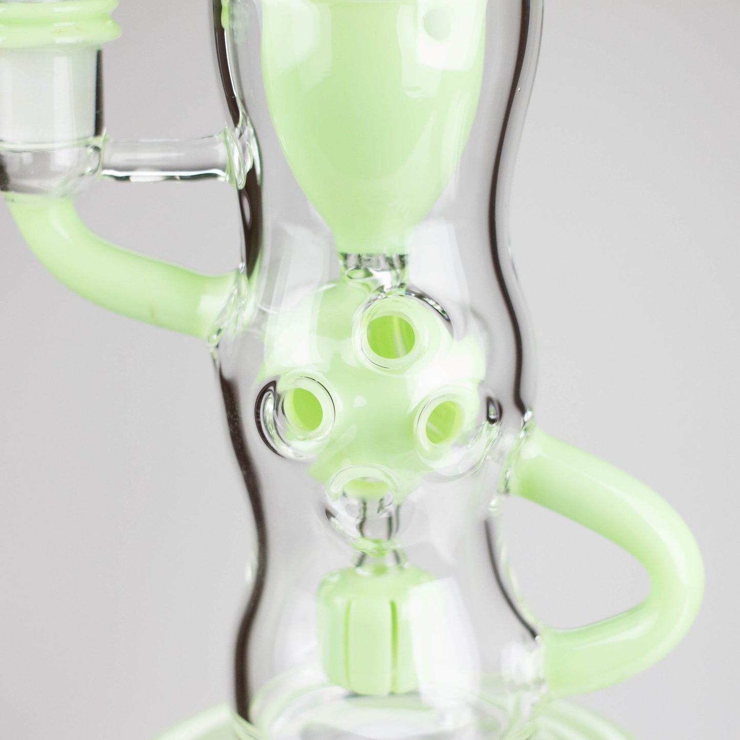 9" Fab Klein Recycler – Premium Glass Rig with Matrix Perc for Superior Filtration