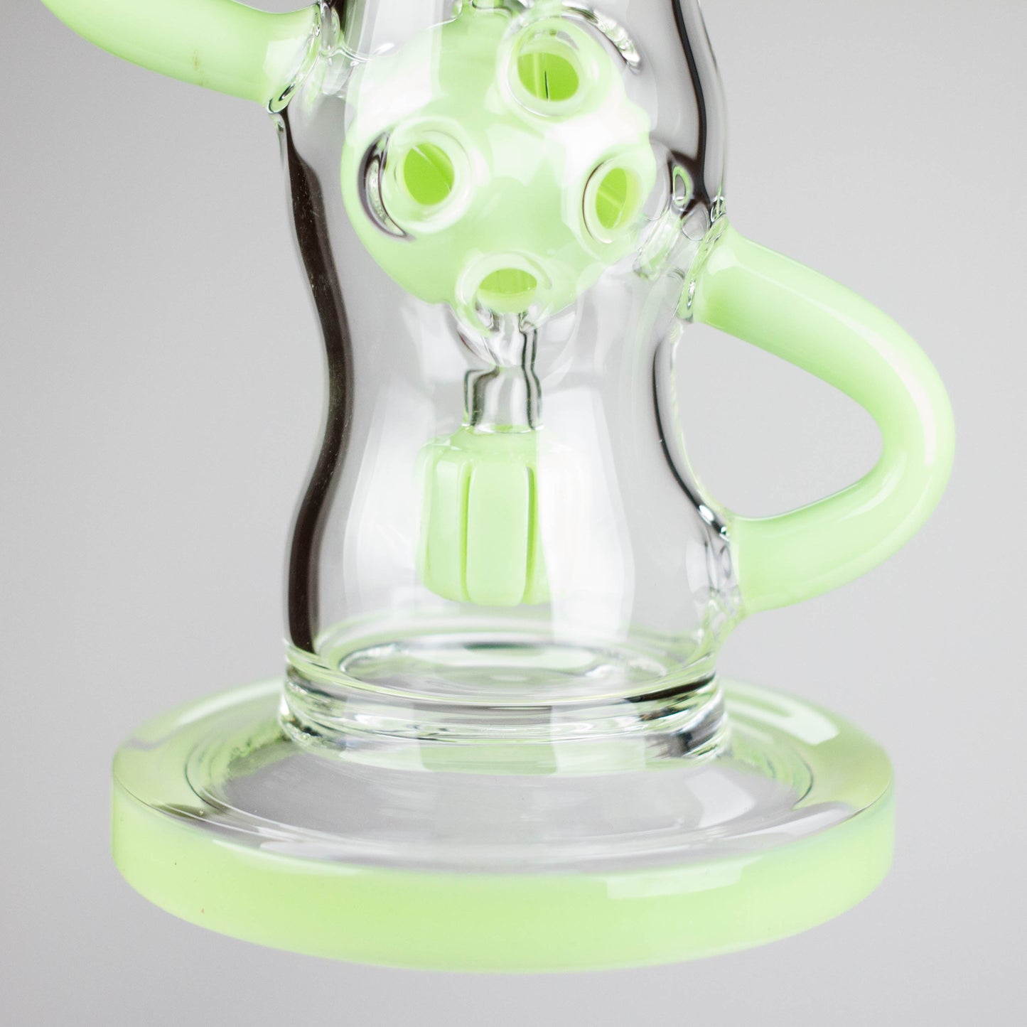 9" Fab Klein Recycler – Premium Glass Rig with Matrix Perc for Superior Filtration
