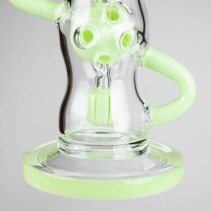 9" Fab Klein Recycler – Premium Glass Rig with Matrix Perc for Superior Filtration