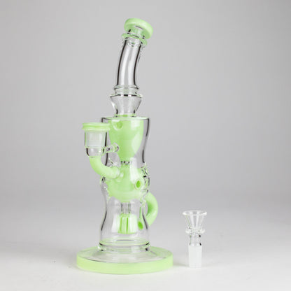 9" Fab Klein Recycler – Premium Glass Rig with Matrix Perc for Superior Filtration