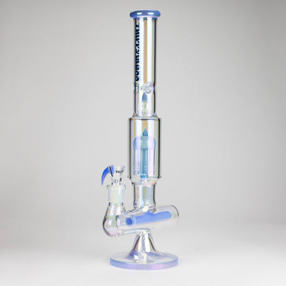 Trippy Glass | 17" 7mm Holographic Stemline Bong – Triple Diffused Perc with 18mm Bowl