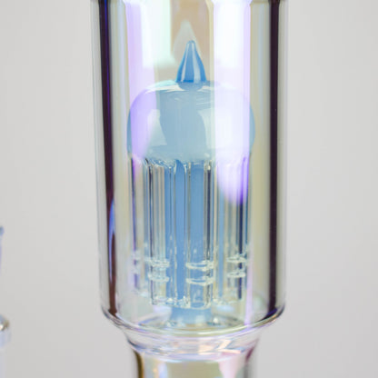 Trippy Glass | 17" 7mm Holographic Stemline Bong – Triple Diffused Perc with 18mm Bowl