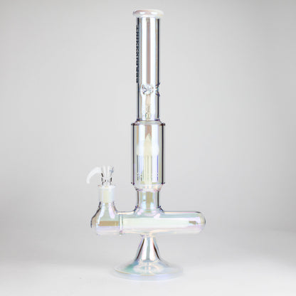 Trippy Glass | 17" 7mm Holographic Stemline Bong – Triple Diffused Perc with 18mm Bowl