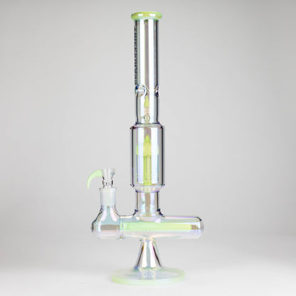 Trippy Glass | 17" 7mm Holographic Stemline Bong – Triple Diffused Perc with 18mm Bowl