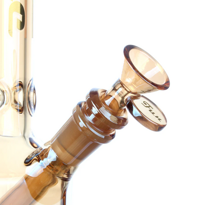 12" Hexagon Electroplated Barrel Base Fortune | Glass Bong