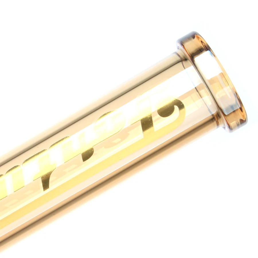 12" Hexagon Electroplated Barrel Base Fortune | Glass Bong