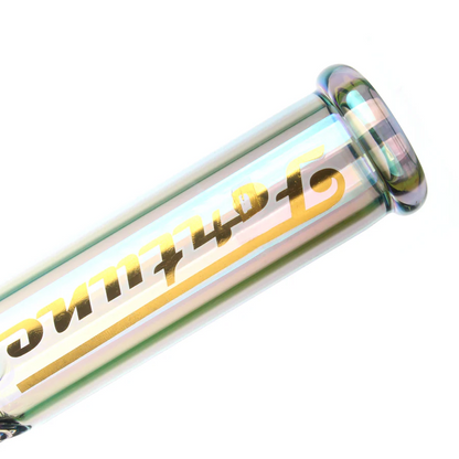 14" 7mm Electroplated Skull. Fortune | Glass Bong