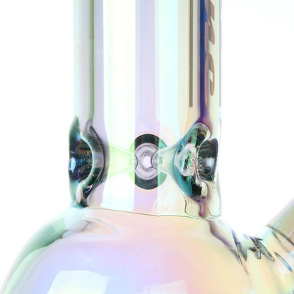 14" 7mm Electroplated Skull. Fortune | Glass Bong