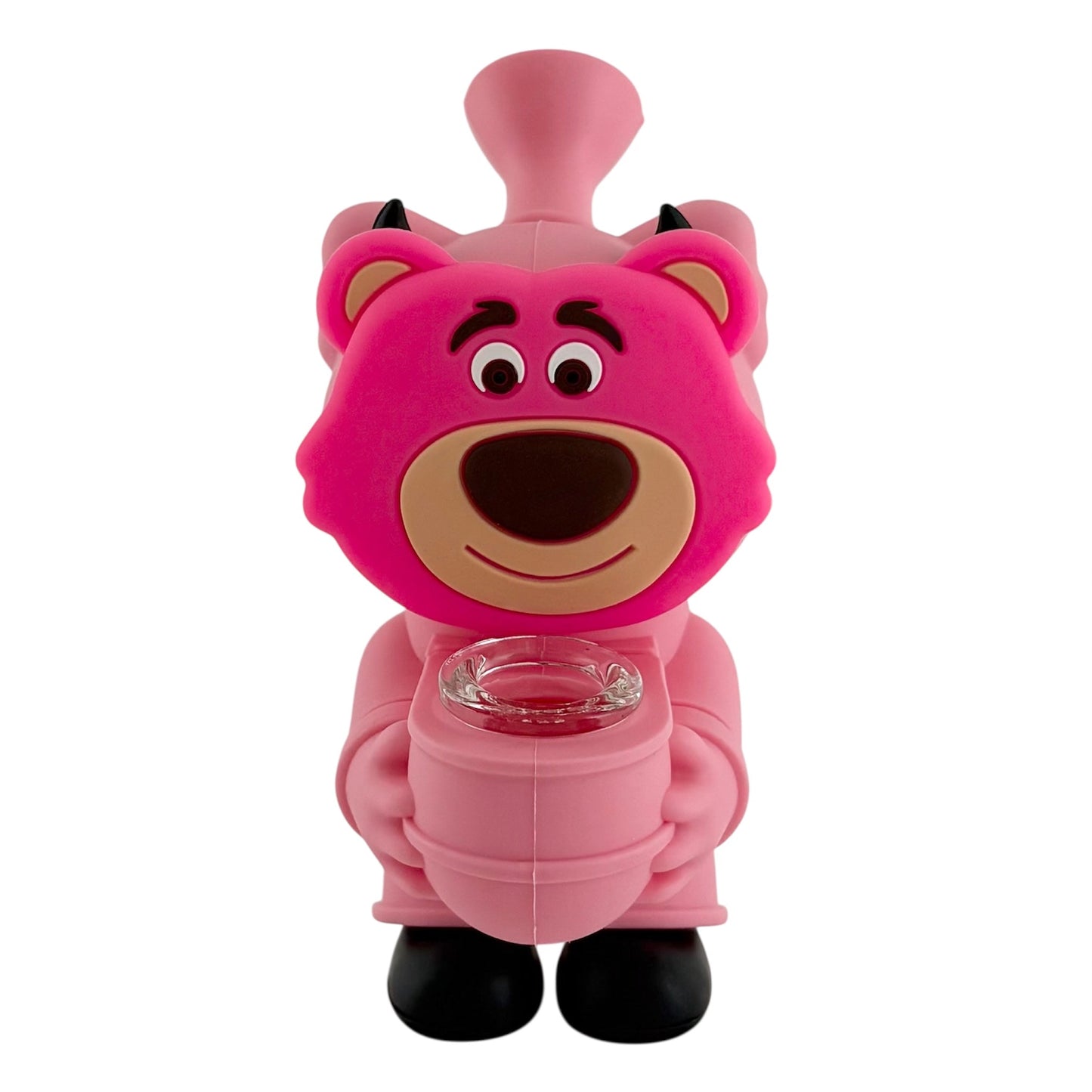6" Pink Bear Silicone Water Pipe