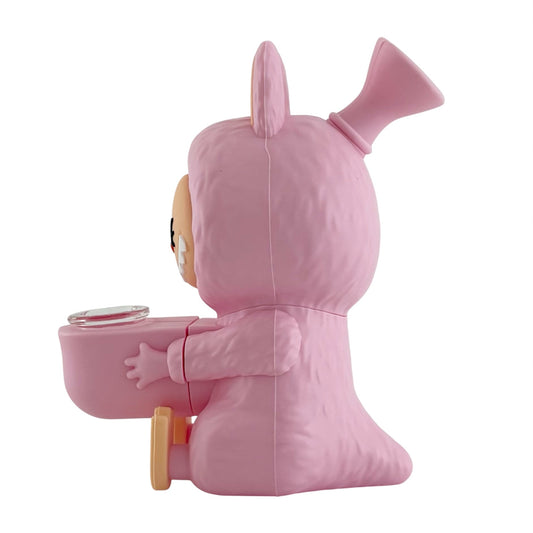 6" Pink Elf Monster Silicone Water Pipe