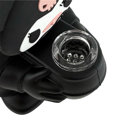 6" Silicone Character Water Pipe – Black