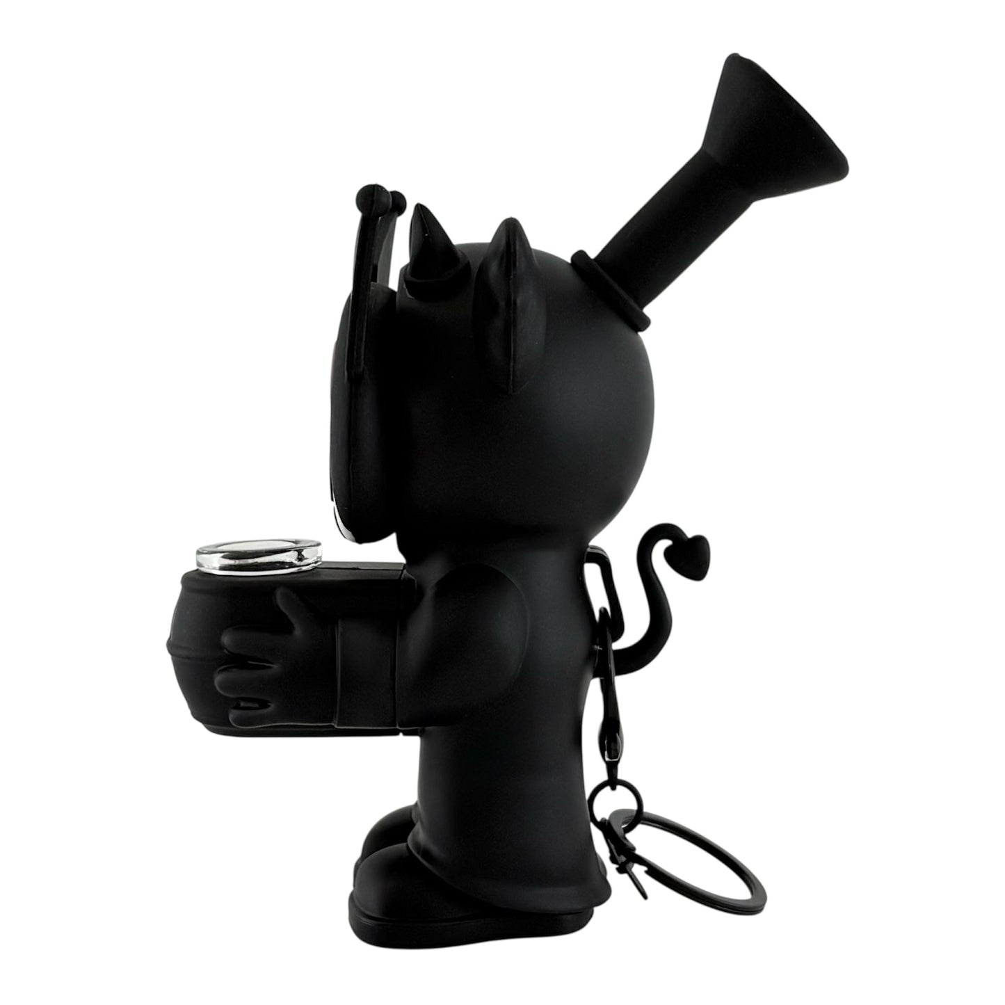 6" Silicone Character Water Pipe – Black