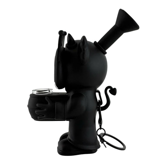 6" Silicone Character Water Pipe – Black