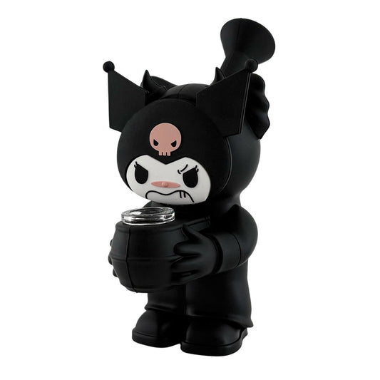 6" Silicone Character Water Pipe – Black