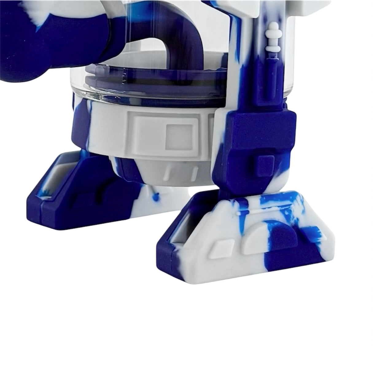 6.5" Silicone R2D2-Inspired Water Pipe