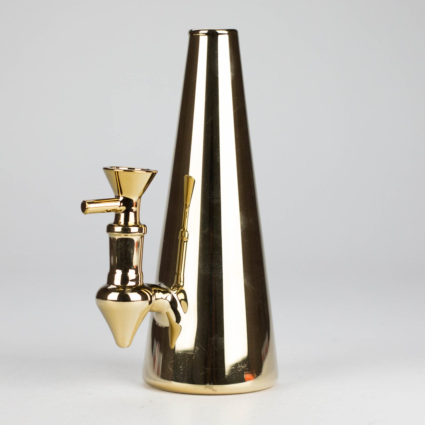 7" Solid Color Electroplate Glass Bong - 6 Iridescent Variations