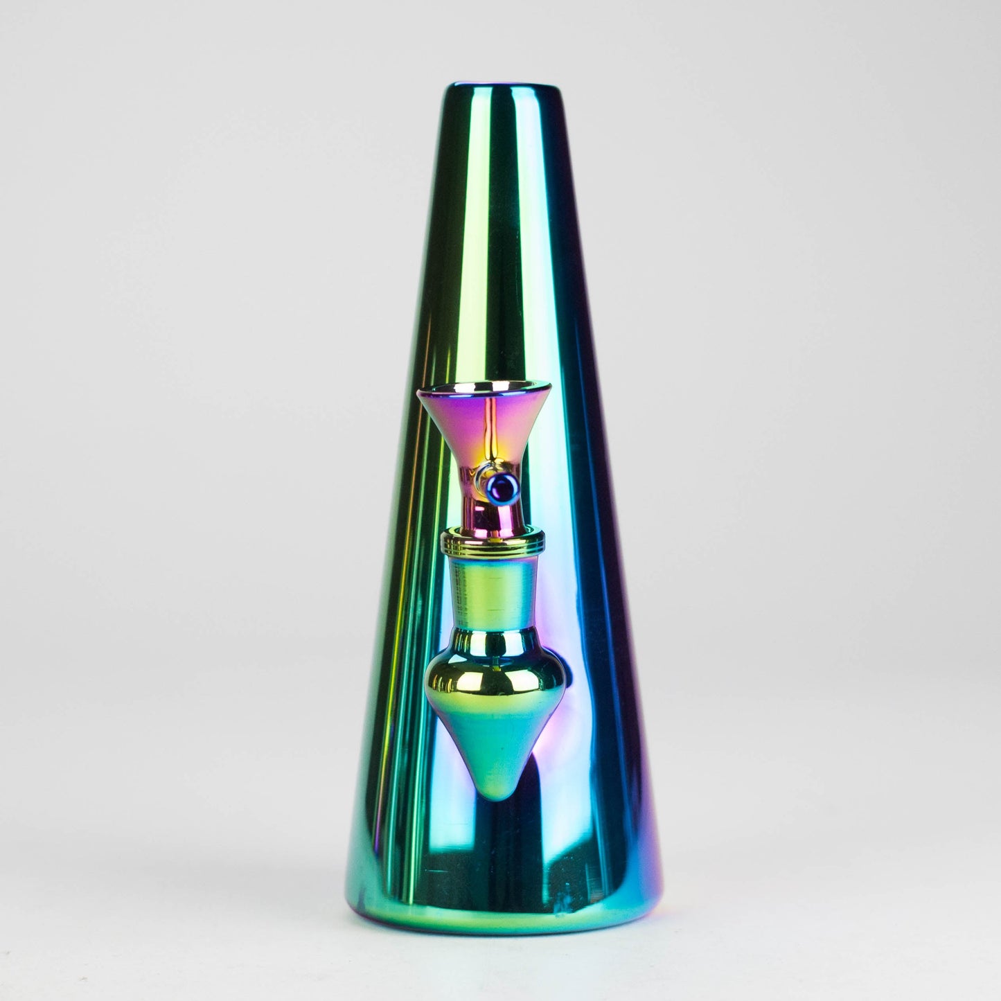 7" Solid Color Electroplate Glass Bong - 6 Iridescent Variations