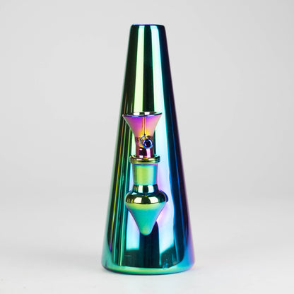 7" Solid Color Electroplate Glass Bong - 6 Iridescent Variations