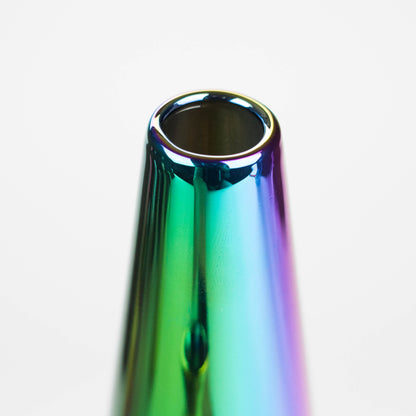 7" Solid Color Electroplate Glass Bong - 6 Iridescent Variations