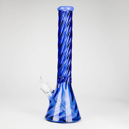 Genie | 16" 9mm Twist Glass Beaker Bong [HH1125]