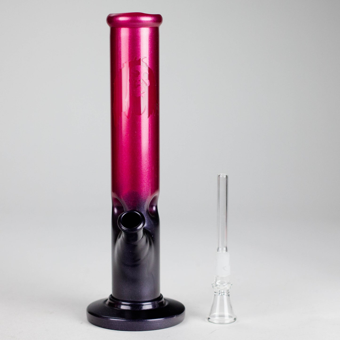 10" Shining Straight Glass Water Bong