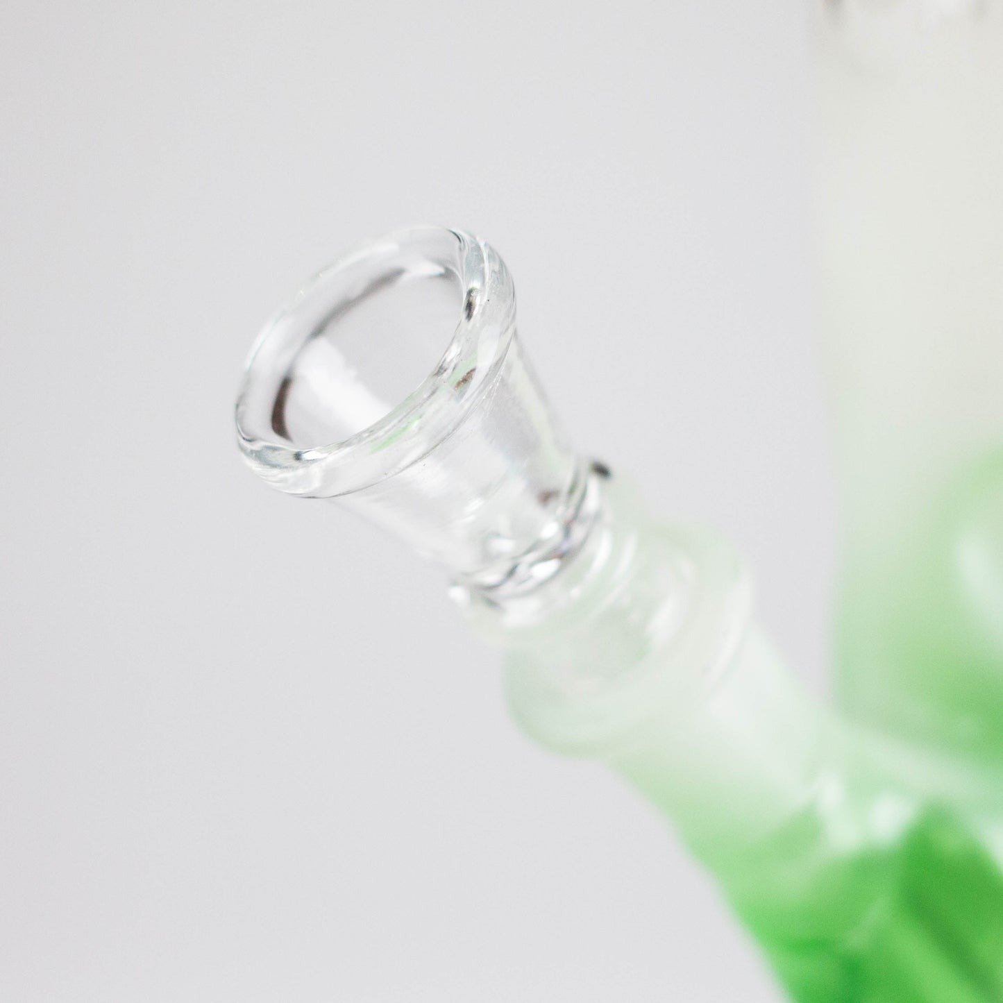 8" Straight Tube Glass Bong – Green