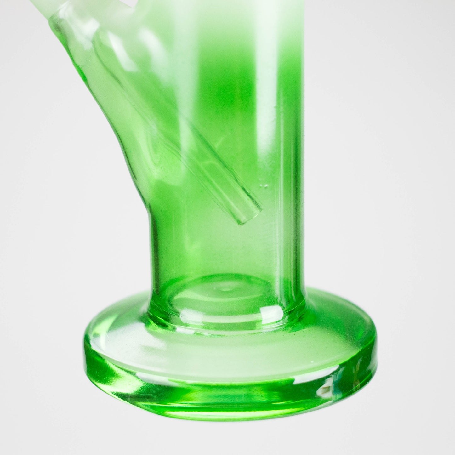 8" Straight Tube Glass Bong – Green